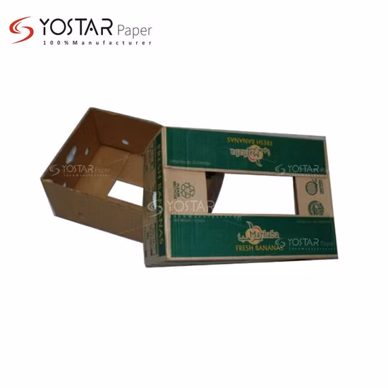 Customized Printed Corrugated Banana Fresh Fruit Packaging Box