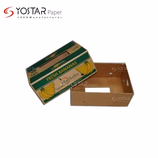 Customized Printed Corrugated Banana Fresh Fruit Packaging Box