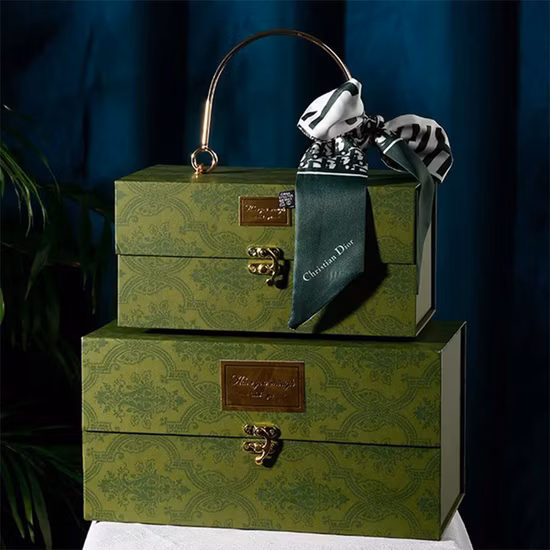 Book Shaped Beige Coated Paper Pasted Cardboard Birthday Gift Packaging Box