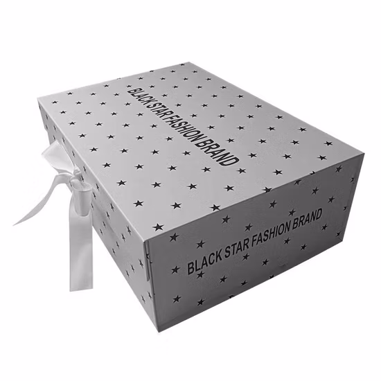 Christmas Birthday Packaging Square Paper Gift Box with Ribbon Binding Packaging Bags